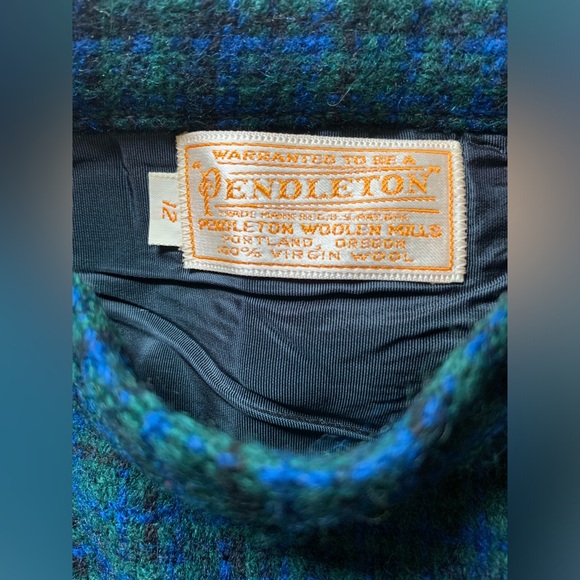 Vintage Pendleton 100% Wool Plaid Skirt - Picture 2 of 6